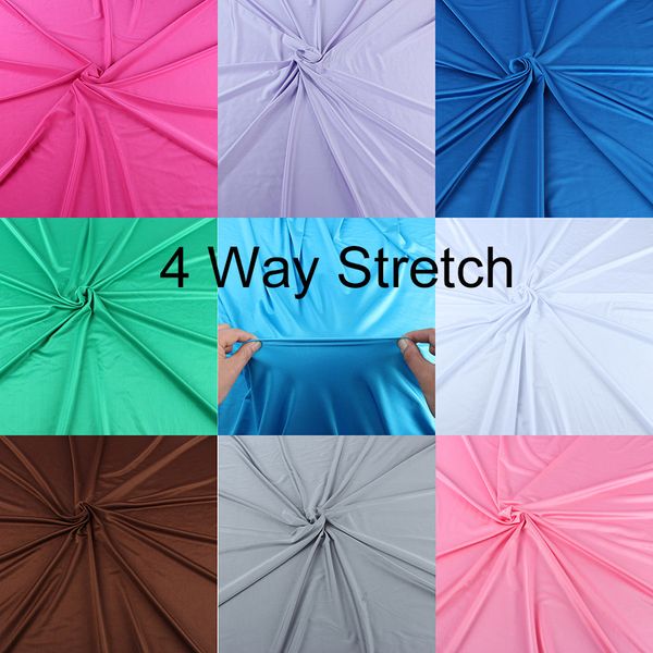 

1 yard shiny milliskin 4 way stretch lycra polyester spandex fabric knit for dancer swimwear diy 58" wide - many colors, Black;white