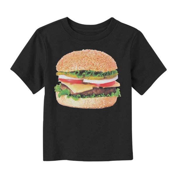 Lost Gods Cheeseburger Love Toddler Graphic Toddler T Shirt