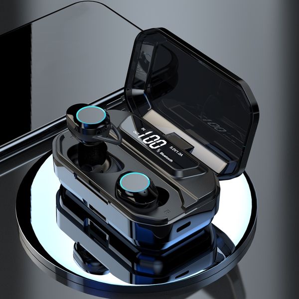 

bluetooth v5.0 earphone wireless earphones 9d stereo waterproof wireless headphones mini earbuds headset 3300 mah charging box