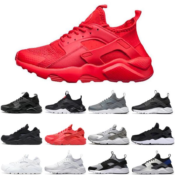 

dropshipping huarache run ultra 1.0 4.0 men women running shoes triple black white red huaraches outdoor mens trainers sports sneakers
