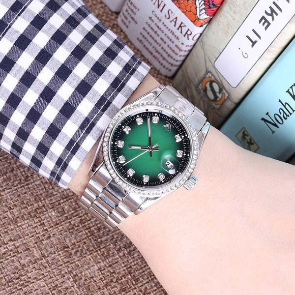 

New President 40mm Mens Watch Sweep Automatic Movement quartz Day-Date Rose Gold Stainess Steel Sapphire Glass Original Clasp Men Watches