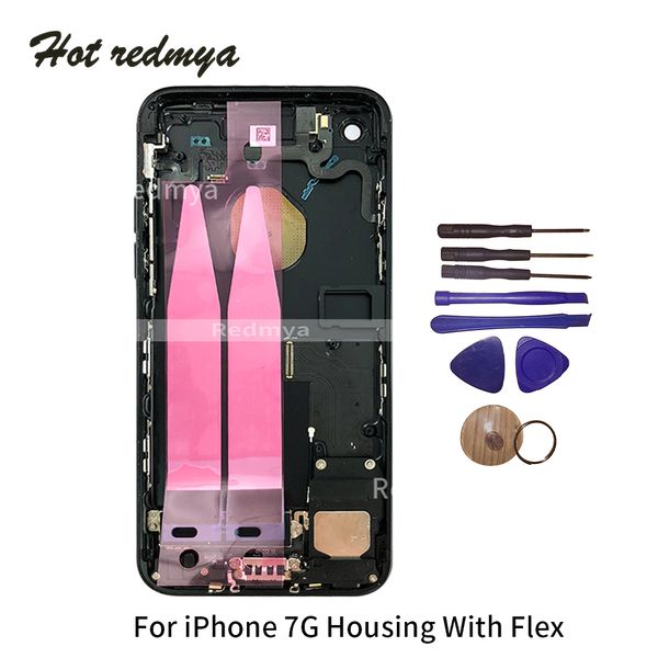 

Рама Крышка батарейного отсека шасси с Flex кабель для iPhone 7 7G 4,7 дюйма Полный корпус