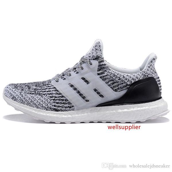 

тройной черный и белый primeknit oreo 4.0 синий серый мужчины женщины кроссовки ультратонкие спортивные кроссовки