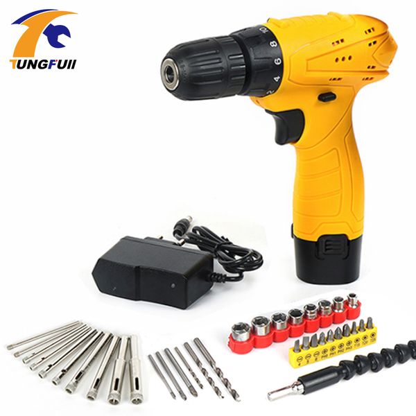 

tungfull 21v additional lithium-ion battery cordless electric drill hole electrical screwdriver hand driver wrench power tools
