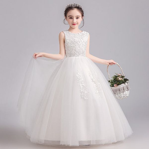 

kids girls mother white dress for party 2020 new arriavls, Blue