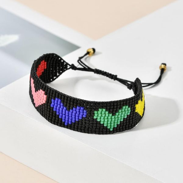 

zmzy bohemian bracelet femme lady geometric patterns cuff bangles miyuki beads handmade woven bracelet fashion jewelry, Golden;silver