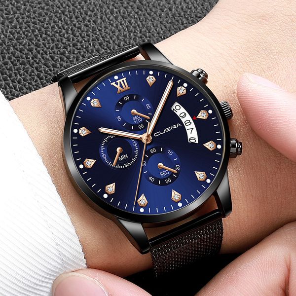 

2019 relogio masculino luxury stainless steel watches men fashion sport reloj quartz wristwatches erkek kol saati watch, Slivery;brown
