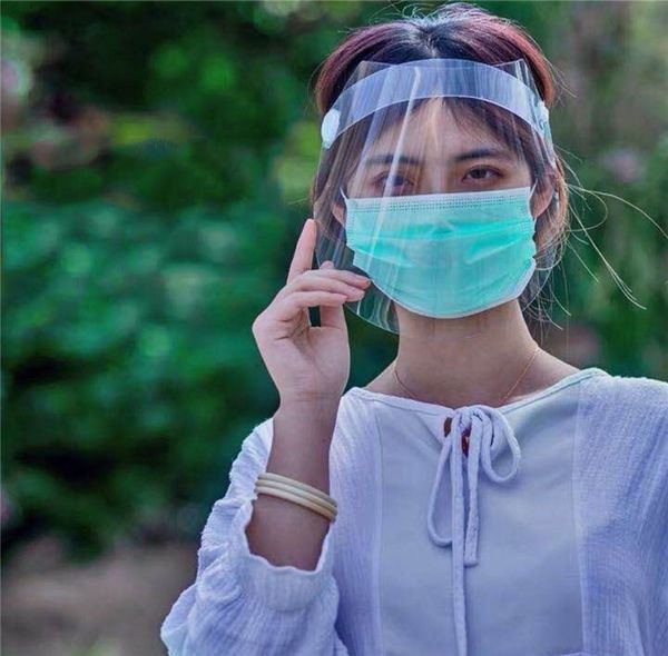 

dhl anti-fog dust virus protective face mask hd transparent clear kids child full face oil-splash proof mask face safety mask