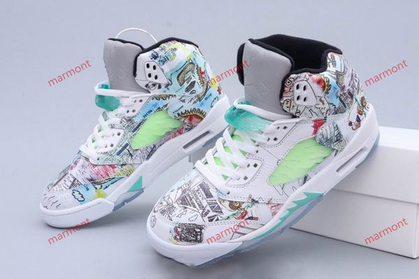 

xshfbcl 2020 5 5s wings international flight mens basketball shoes olympic gold medal red blue suede og metallic black men sports sneakers