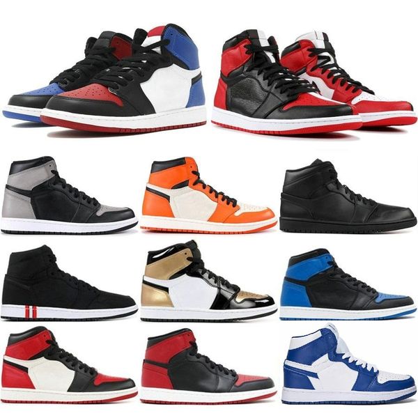 

with box new 1 high og bred toe banned game royal air basketball shoes men 1s 3 backboard shadow retro j1 sneakers