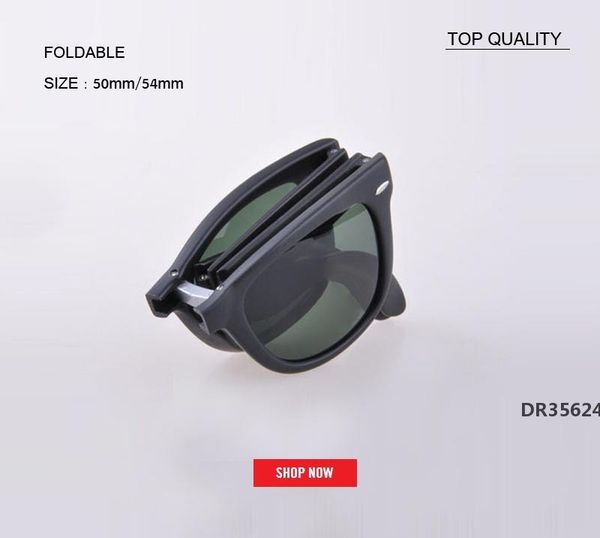 

new vintage square foldable folding sunglasses mens womens retro vintage sun glasses outdoor driving designer uv400 gafasdr35624, White;black