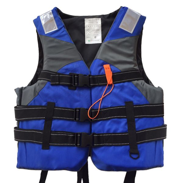 

water sports life jacket flotation device life vest with high visibility reflective threading and panels for fishing kayaking