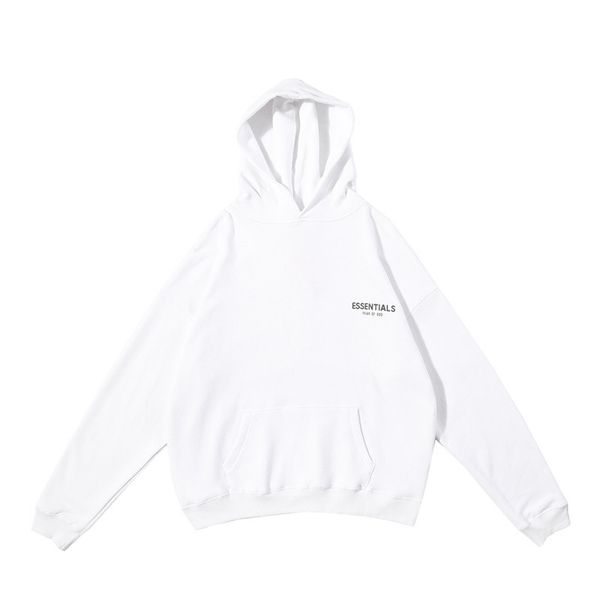 

20fw mens stylist white hoodies sweatshirt men women cotton stylist hoodie couple street wear pullover hoodies size s-xl, Black