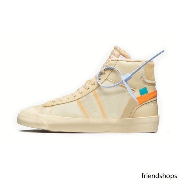 

ten release blazer mid all hallows eve grim reepers sneakers pale vanilla black-total orange 10x sports running shoes