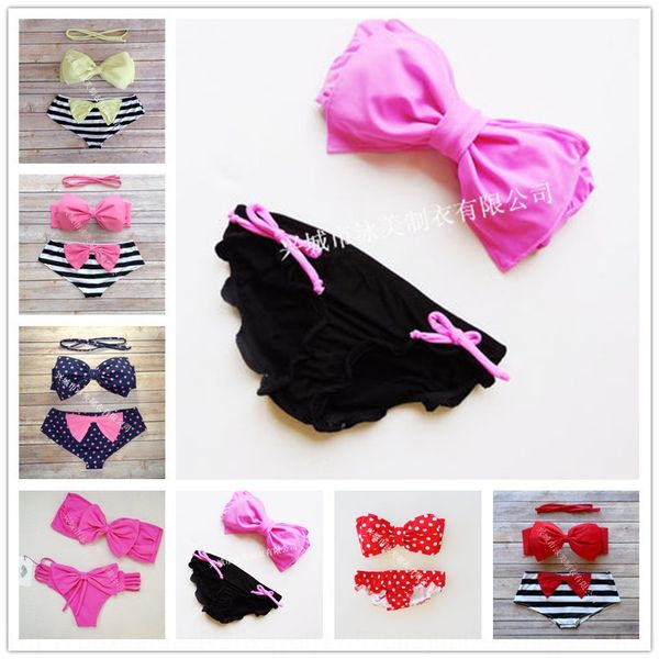 

bow swimsuit bikini bow bikini swimsuit, White;black