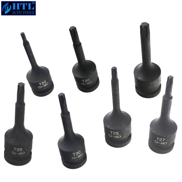 

1pc 1/2 impact torx trx-star socket bit set t20 t25 t27 t30 t40 t45 t35 t45