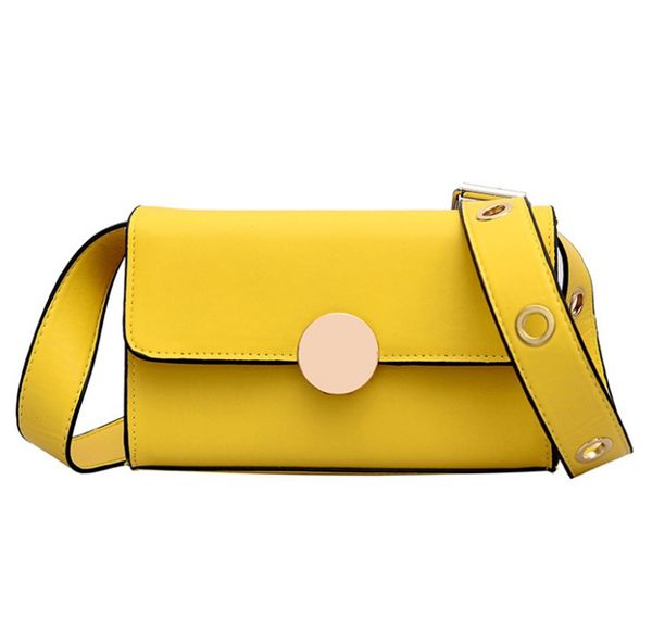 

4colors женщины мода тенденция простой чистый цвет небольшой площади сумка через плечо сумка рн-cfy20062353