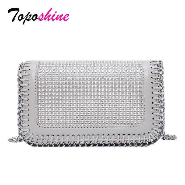 

shine dropshipping 2020 fashion square bag diamonds summer bright bag holographic crossbody chains women messenger bags