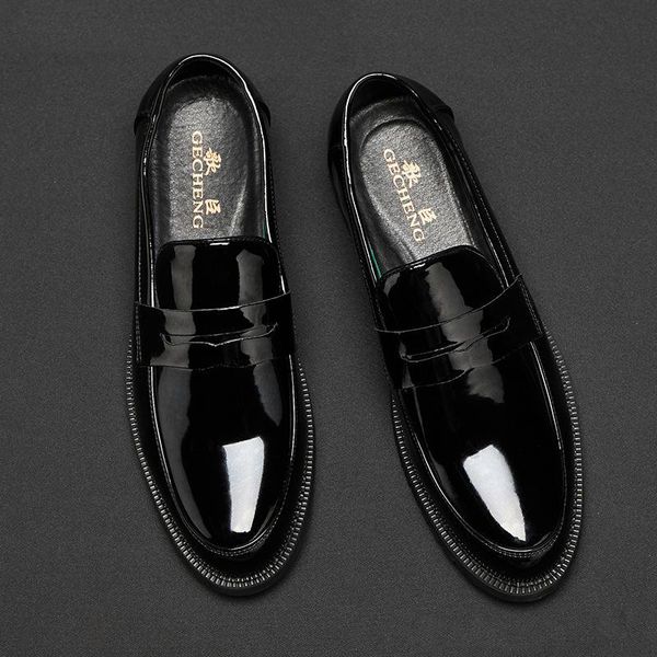 Erkek Loafers İtalyan Partisi Coifeur Gece Elbise Düğün Ayakkabıları Erkekler Resmi Sepatu Pria Kulit Asli