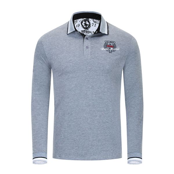 

Autumn and Winter Trade Large Men's Long Sleeves Turn-down Collardesigner Polo Shirts Men Letters Embroidery Mens Designer T Shirts