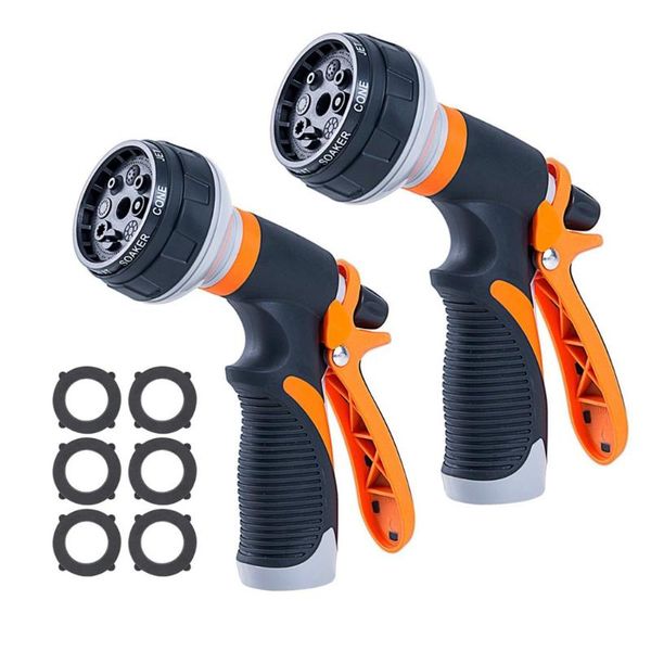 

garden hose nozzle watering spray high pressure water sprinkler with 8 patterns
