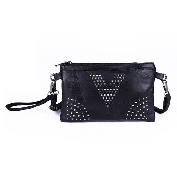 

beau-pu leather black handbags women clutch bag messenger bag leather shoulder crossbody mobile phone envelopes packets