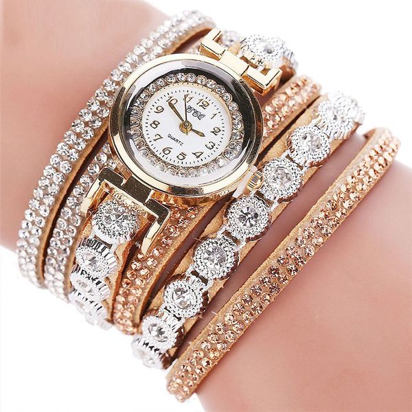 

zerotime #501 2019 new fashion wristwatch women casual analog quartz women rhinestone watch bracelet watch luxury ing, Slivery;brown