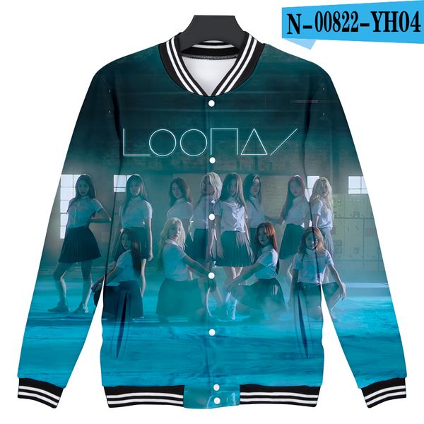 

2019 loona mens & womens jackets and coats long sleeves baseball jacket, Black