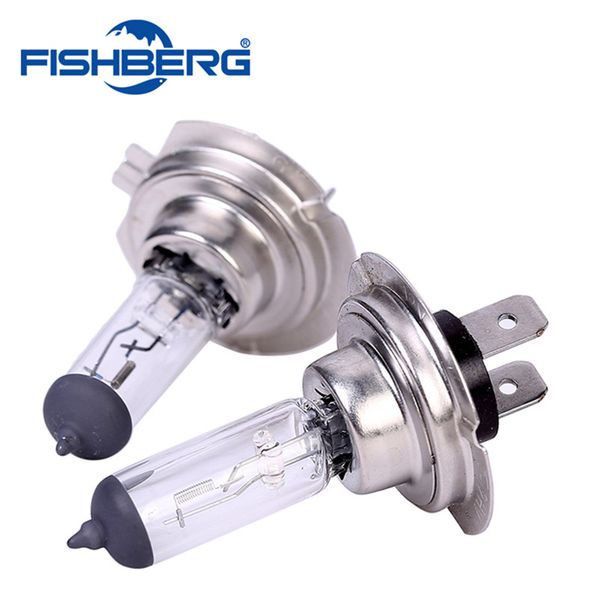 

шарик 2pcs h7 галогенные 12v 55w автомобиля галогенные 4300k ​​белый туман лампа автомобиля головной лампы свет 12 свет лампы