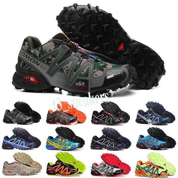 

2019 new zapatillas speedcross 3 casual shoes men walking ourdoor speed cross shoes hiking shoes size us7-11.5 t30, Black;brown