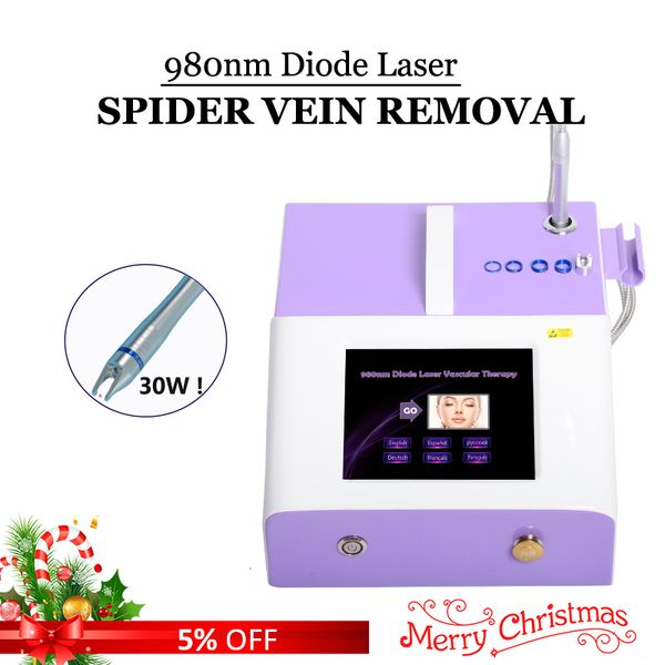 

medical laser varicose veins removal machine 980nm vascular lesion eliminate red blood veins laser equipment for face body, Black