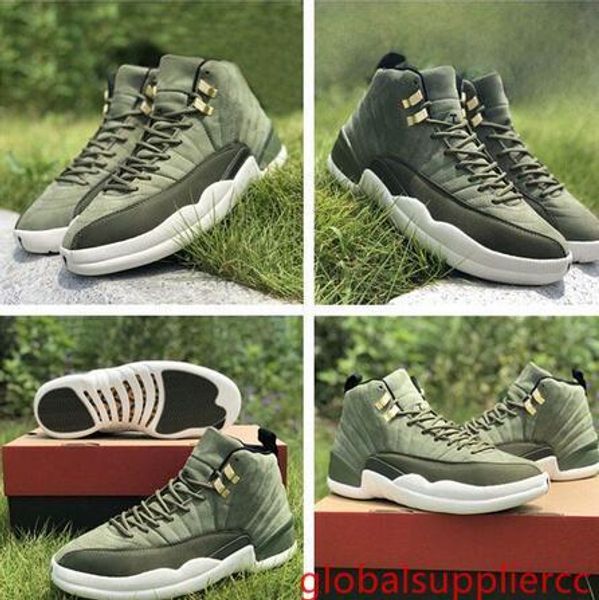 

new 12 12s xii basketball shoes for mens white flu game international pack grey gym red taxi gamma french blue trainer 2019