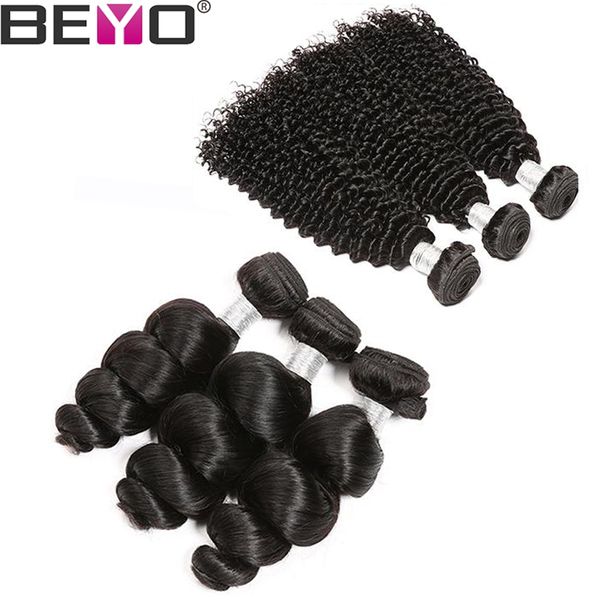 

сырое девственницы индийского завитых связок сыпучей волна kinky завитых связки человеческих волос-4 bundle предложения remy естественного ч, Black