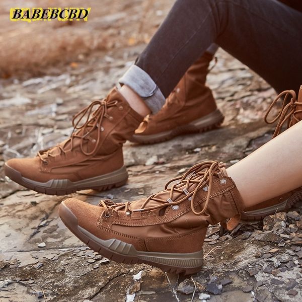 

spring 07 boots men's ultra-light outdoor hight-special forces combat thin hiking anti-slip wearable mountain climbing boots