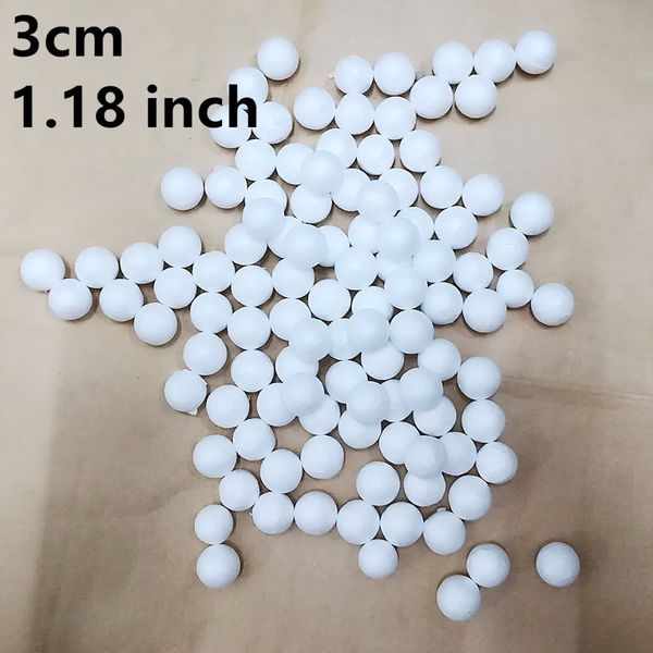 

3cm 30pcs 1.18 inch white modelling polystyrene styrofoam foam balls craft decoration supplies decorative balls