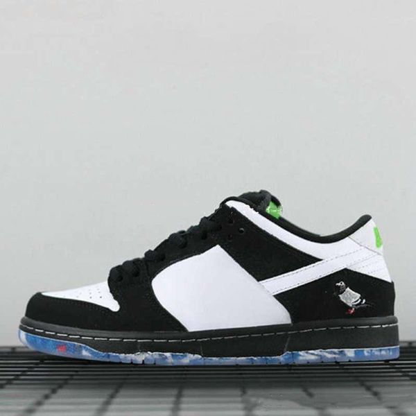 

2020 jeff staple x sb dunk low panda pigeon 3.0 pro og qs mens womens skateboard shoes black green bv1310-013 designer sneakers36-45