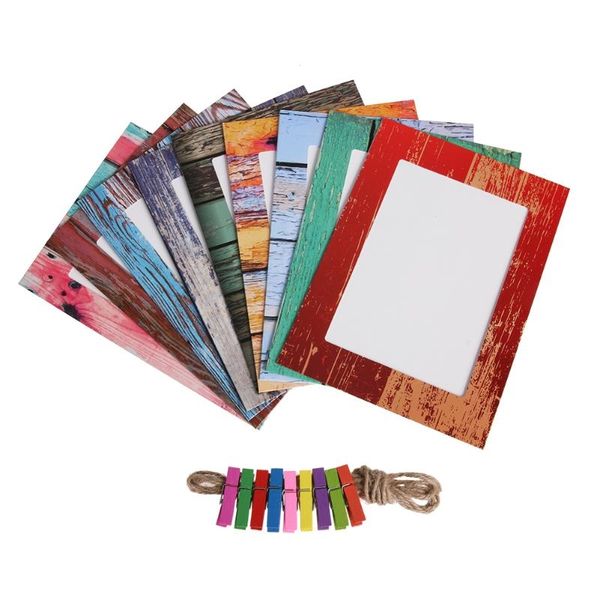 

7inch diy p wall creative wood frame paper hanging album combination frames