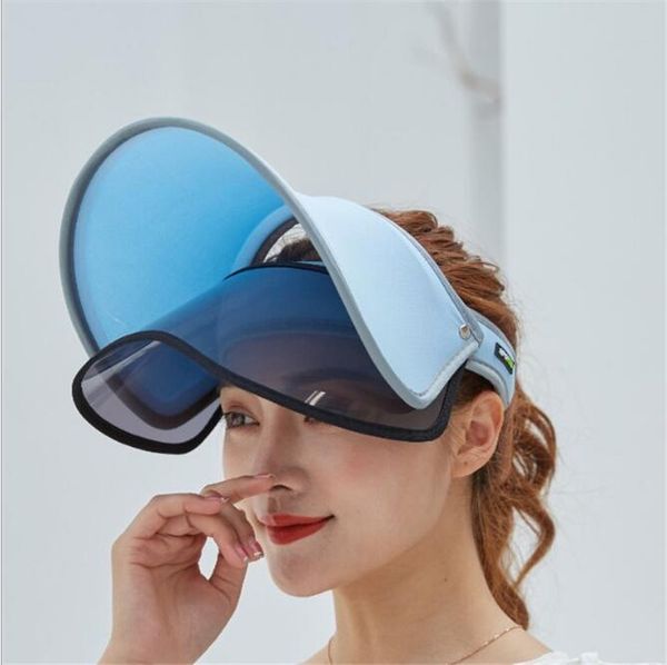 

шляпы козырьки шапка женщины анти-уф козырек шляпа шапки для женщин летние дизайнерские шляпы номер модели ne973, Blue;gray