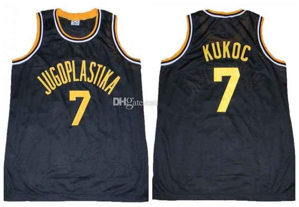 Toni kukoc #7 jugoplastika retro jugoslavia retrò basket jersey maschi ed personalizzato qualsiasi numero numero di maglie