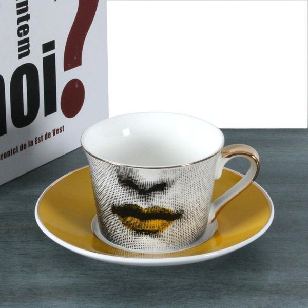 

european tea cup golden coffee cup lace golden dish louisa bookface wedding birthday gift tea cup home decoration