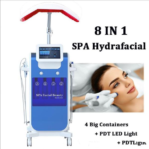 

new spa hydrafacial machine facial dermabrasion skin resurfacing hydrofacial face clean treatment bio microcurrent hydra microdermabrasion, Black