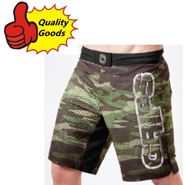 

in stock-mma grips camo snake hybrid training shorts muay thai mma shorts fight shorts-black, White;black