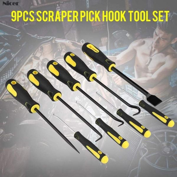 

9pc/set scraper and pick hook gasket scraping hose removal garage workshop tool set car automobile oil seal disassembly tool