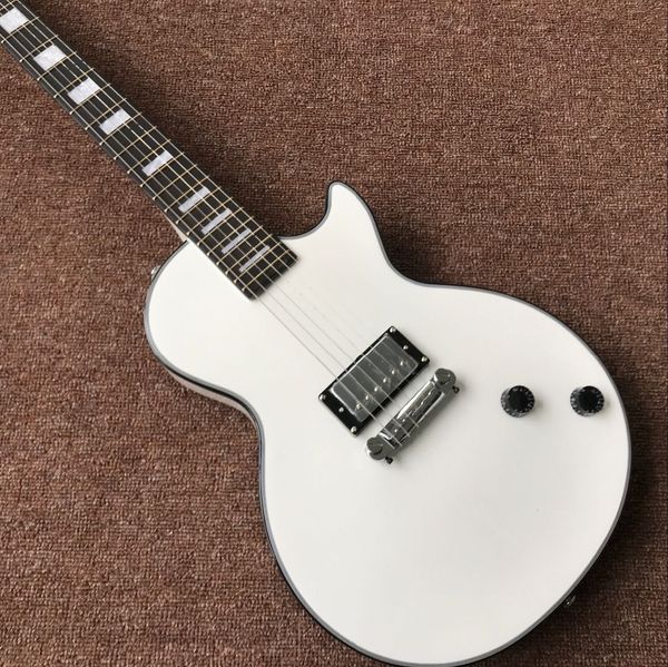 

custom shop.white color electric guitar. standard custom gitaar. 1 pickup handwork 6 strings guitarra.musical instruments