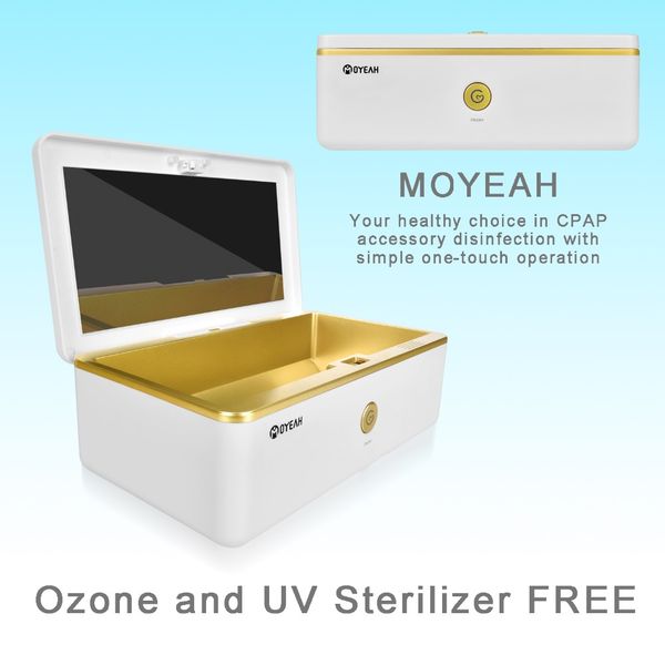 

moyeah cpap cleaner and sanitizer cpap cleaner supplies ozone uv for cpap mask and air tubes machine tube respirator