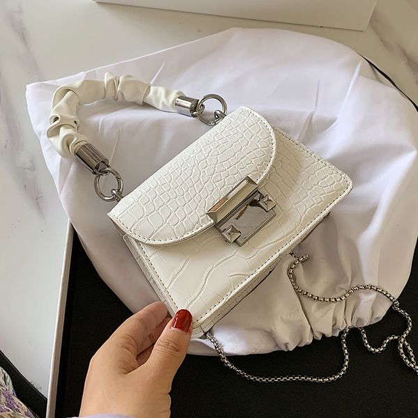 

all-match ins mini bag women's bag 2020 summer new fashion network red chain messenger portable square sling