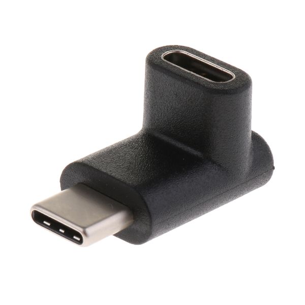 

90 degree angle usb3.1 type c male to female data extension adapter