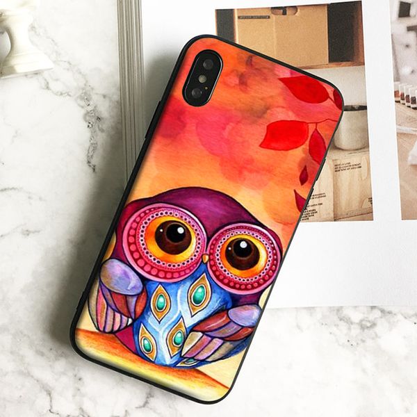 

коке роскошные милые осенние совы телефон чехол для iphone 11 про хз макс xr и 8 7 6 s плюс 5 случае сэ мягкий черный тпу силиконовый чехол