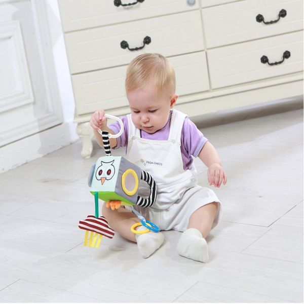 

baby mobile baby toy plush block clutch magic cube rattles early newborn baby educational toys 0-24months with mirror 40% off