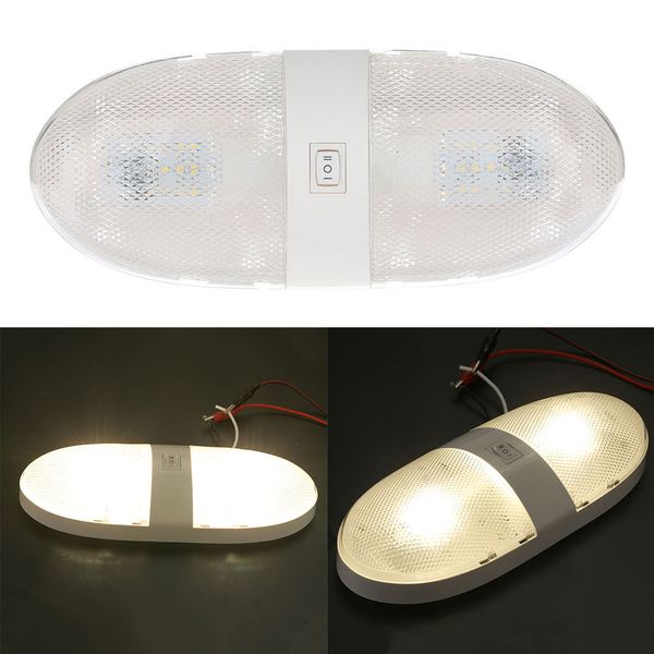 

car rv interior led light double dome lamp camper trailer supplies dc 12v